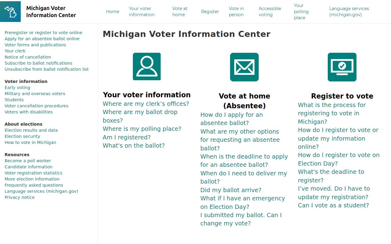 Novi residents directory Michigan voter lookup form
